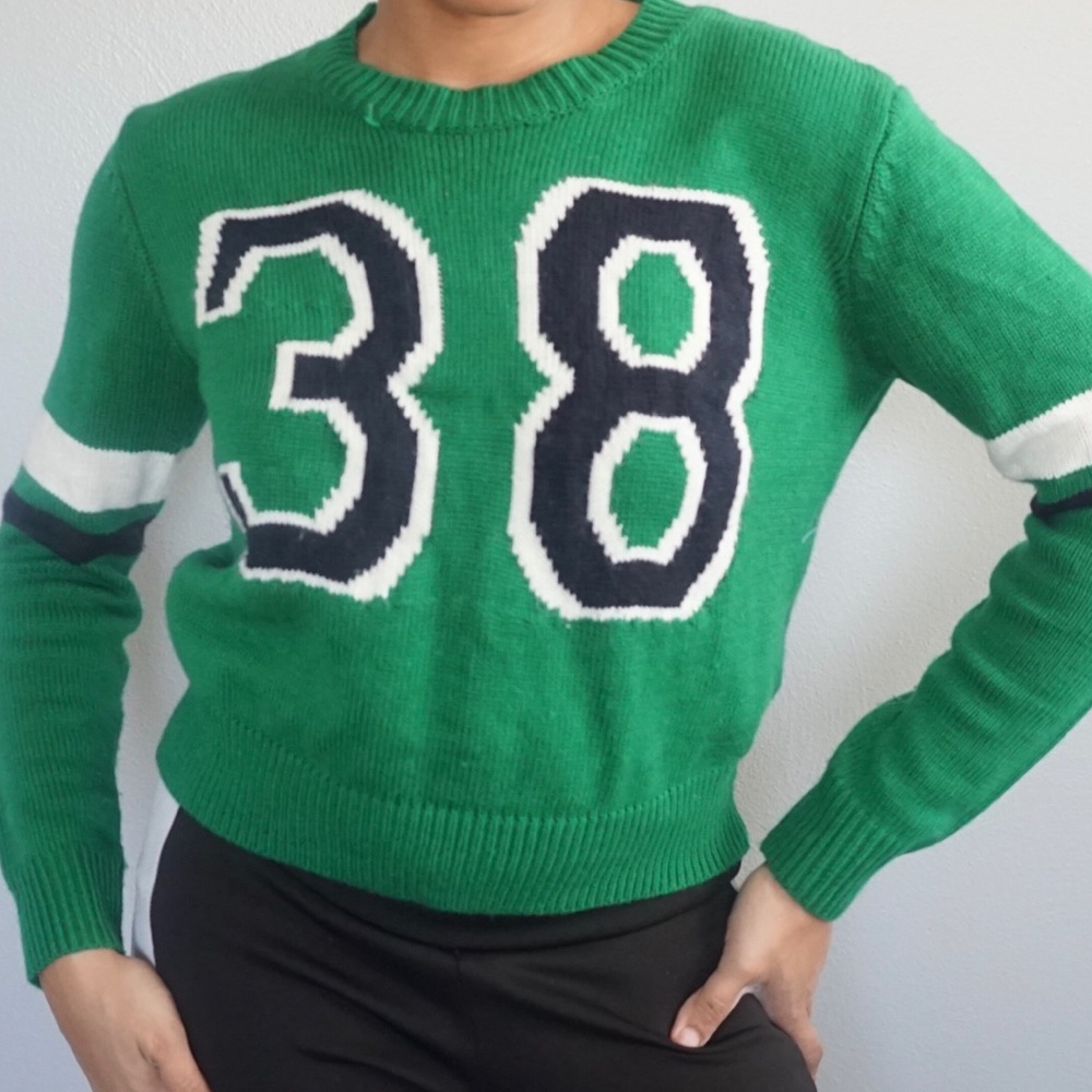 Green Varsity Sweater